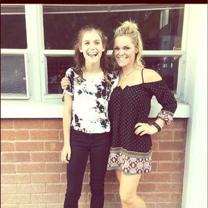 Off the shoulder mini dress